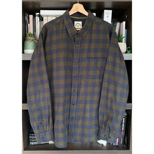 🐿️ Customized Version Designed By Dubinik Blue & Green Check Button Front XL